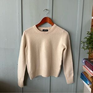 NAADAM Cream Crewneck Sweater